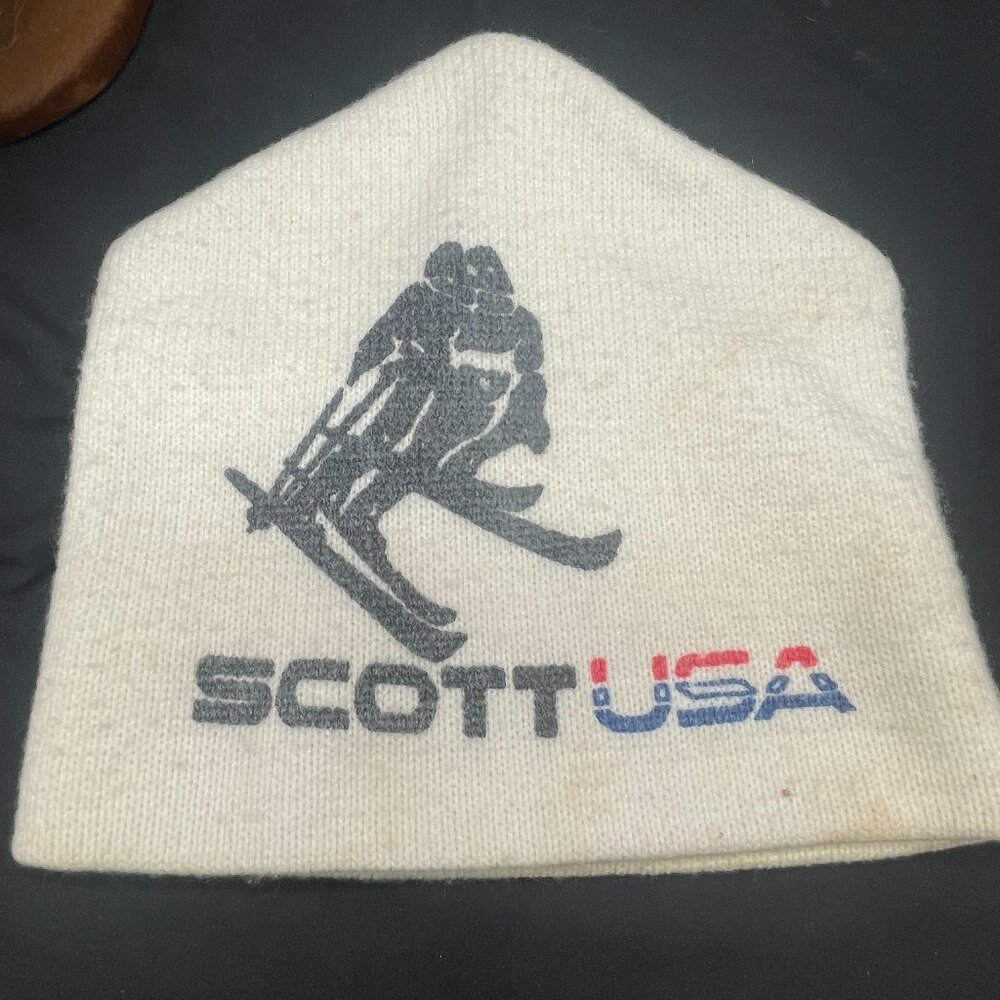 Vintage Scott USA 70's Orlon Acrylic Knit Ski Cap Beanie